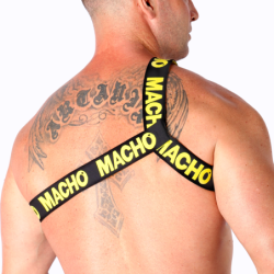 Macho - Harnais Romain Jaune L/Xl
