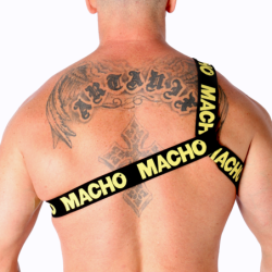 Macho - Harnais Romain Jaune L/Xl