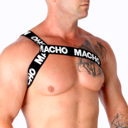 Macho - Römergeschirr Weiß S/M