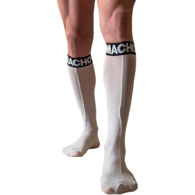 Macho - Dunne Witte Sokken One Size