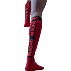 Macho - Tunna Röda Strumpor One Size