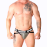 Macho - Mx27Gr Jock Läder Grå Beige L