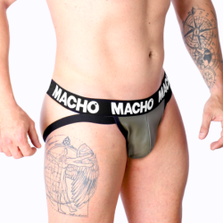 Macho - Mx27Gr Jock Cuero Gris Beige S