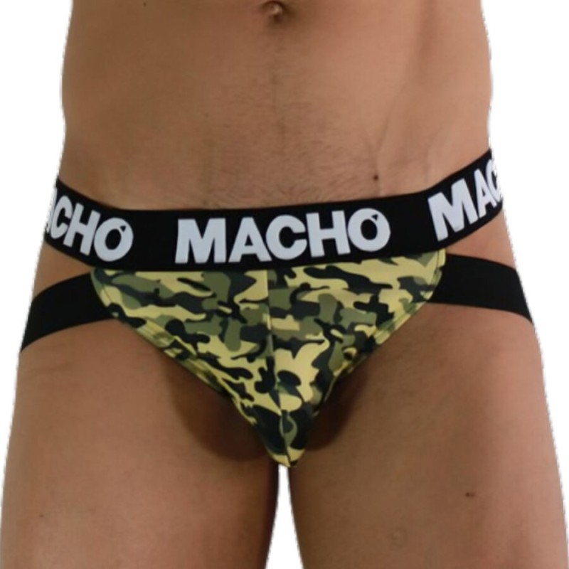 Macho - Mx28Mv Militär Jock Strap Grün L