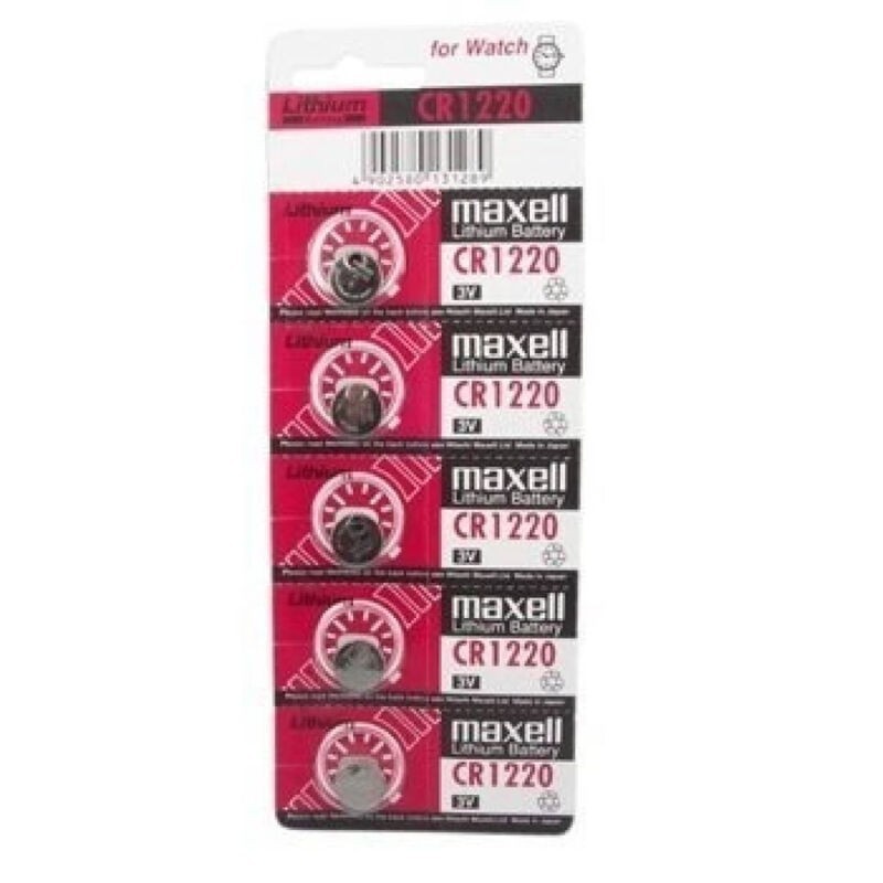 Μπαταρία Κουμπί Λιθίου Cr1220 3V Blister*5