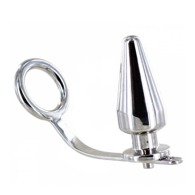 Anel Aço Com Plug Anal 45 X 50Mm