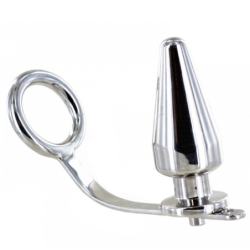 Anel Aço Com Plug Anal 80 X 55 Mm