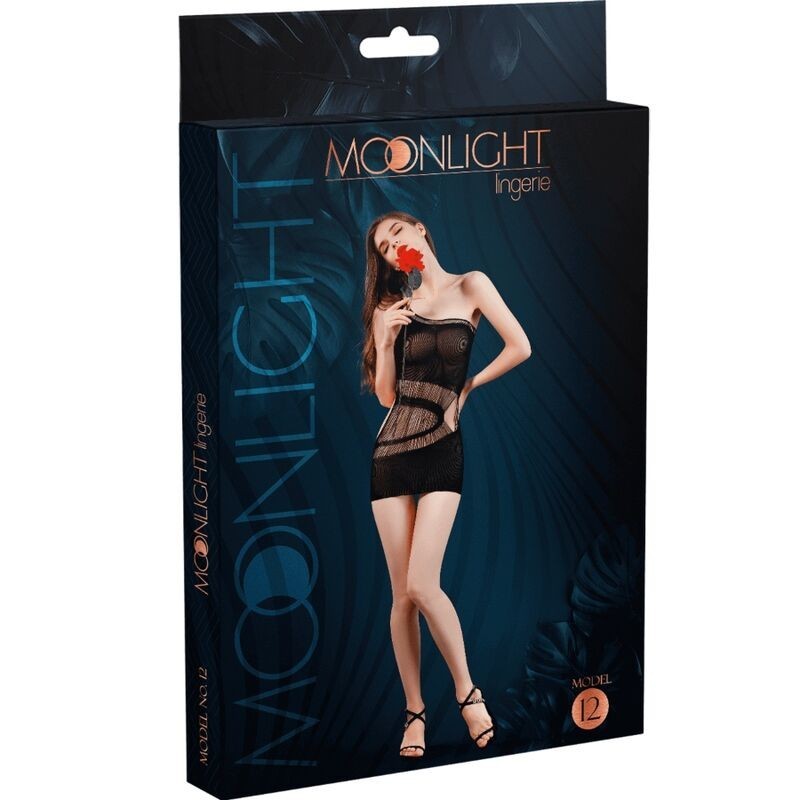 Modell 12 Schwarzes Kleid Einheitsgröße