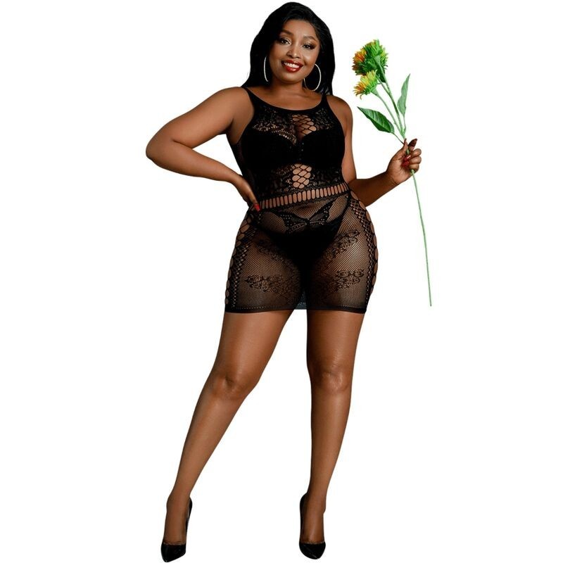 Model 1 Sort Kjole One Size / Plus Size