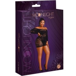 Modell 7 Langarmkleid Schwarz Einheitsgröße / Plus Size