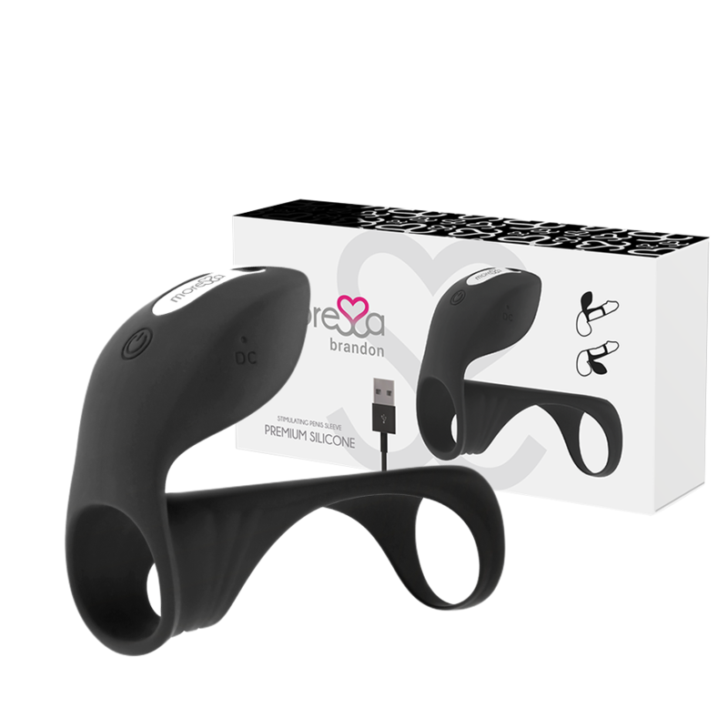 Brandon Powerful Vibrating Cock Ring With Male Thickening Sleeve