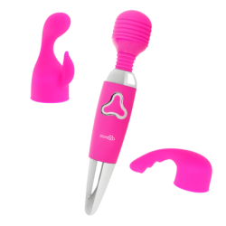 Odilon Wand Motor Potente Com Dois Acessórios Premium Silicone Recarregável