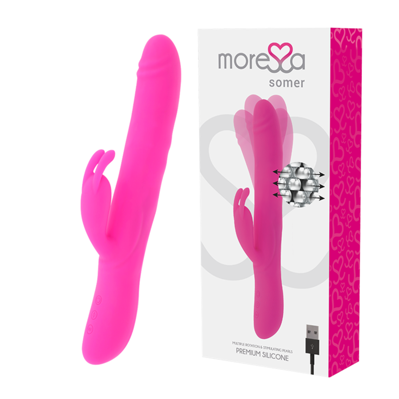 Somer Parelmoer Roterende & Krachtige Premium Silicone Vibratie