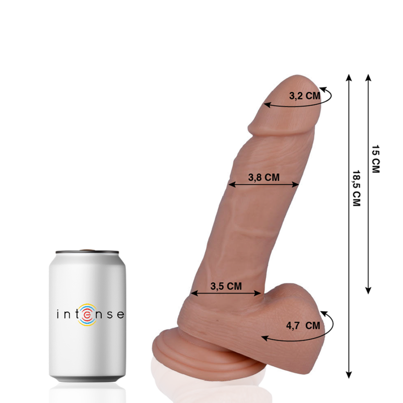 Mr Intense - 14 Realistinen Penis 18.5 Cm -O- 3.8 Cm