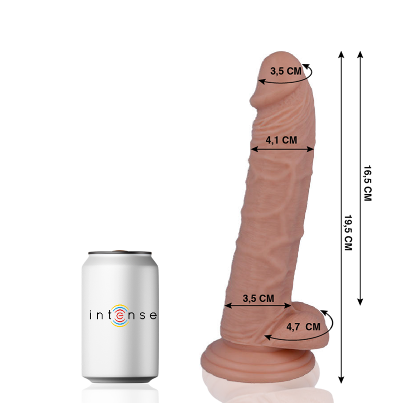 Mr Intense - 15 Realistisk Penis 19.5 Cm -O- 4.1 Cm