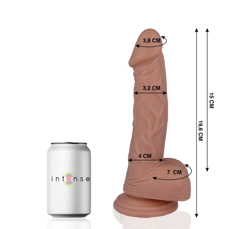 Mr Intense - 16 Realistiškas Penis 19.6 Cm -O- 3.2 Cm