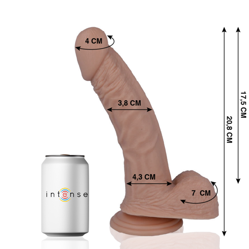 Mr Intense - 23 Realistinen Penis 20.8 Cm -O- 3.8 Cm