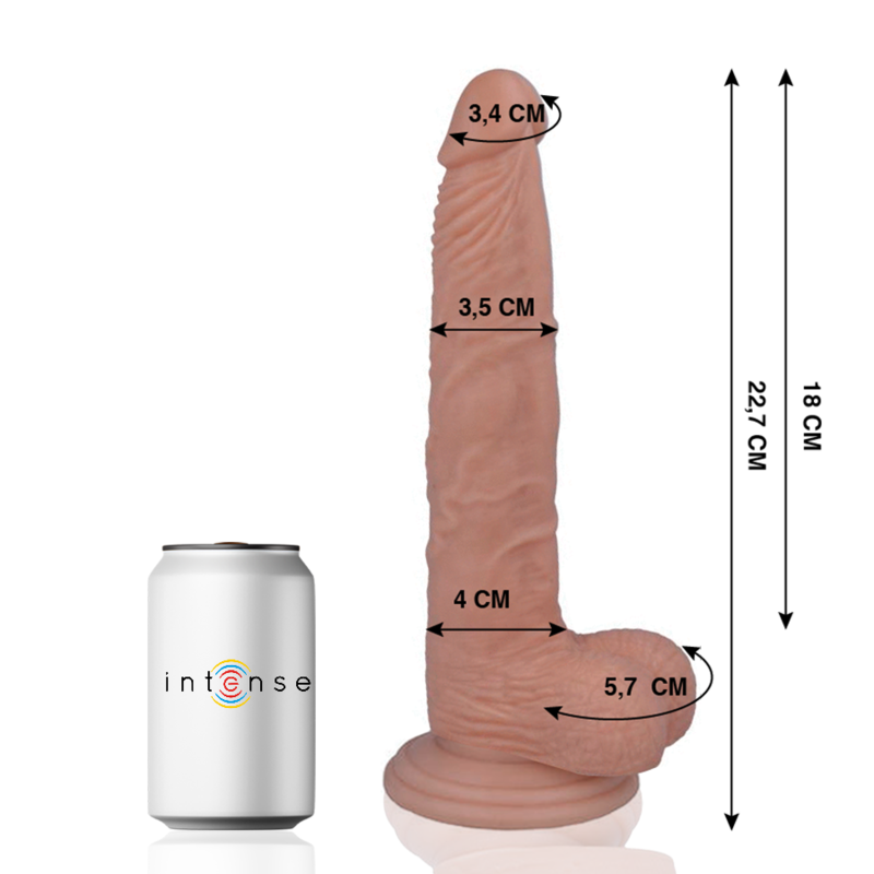 Mr Intense - 29 Realistiškas varpos muliažas 22.7 Cm -O- 3.5 Cm
