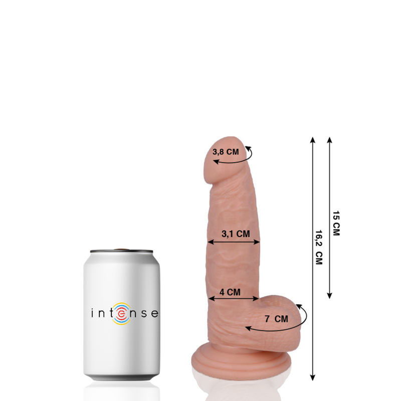 Mr Intense - 4 Realistinen Penis 16.2 Cm -O- 3.1 Cm