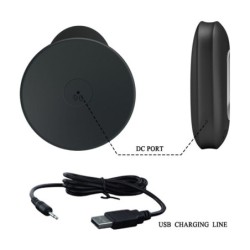 Plug anal amb vibració negre control remot