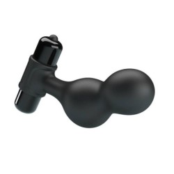 Plug Anal Vibrator din Silicon Negru