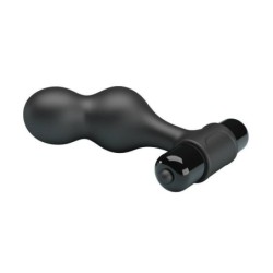 Anale Plug Vibrator van Siliconen Zwart