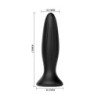Analplug Vibrator Schwarz Wiederaufladbar