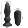 Vibrador Potent Control Remot Anal Plug Negre
