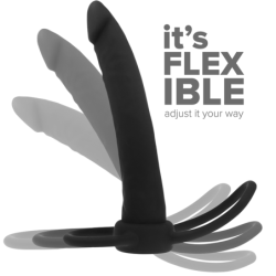Cobi Onyx Accommodator Sele til Dobbelt Penetration Silikone