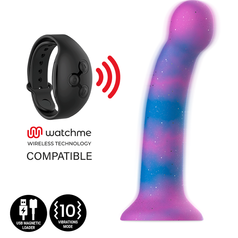 Dion Galactic Dildo S - Vibrator Kompatibel Med Watchme Wireless Technology