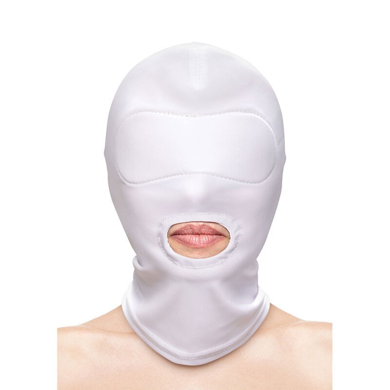 Fetish & Fashion Balaclava Aukko Suu Nylon Valkoinen