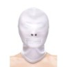 Fetish & Fashion Balaclava Completa Com Zíper Nylon Branco