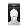 Fetish & Fashion Balaclava Completa Com Zíper Nylon Branco