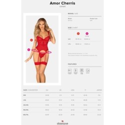Amour Cherris Corset & String L/XL