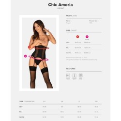 Chic Amoria Korsetas ir Stringai Xs/S
