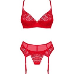 Ingridia Kolmiosainen Set Punainen Xs/S