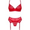 Ingridia Set Tres Piezas Rojo Xs/S