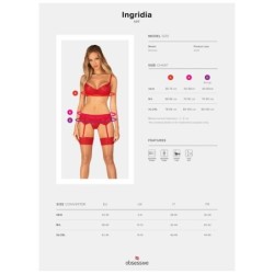 Ingridia Set Trois Pièces Rouge Xs/S