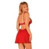 Luvae Babydoll & Tanga Κόκκινο S/M