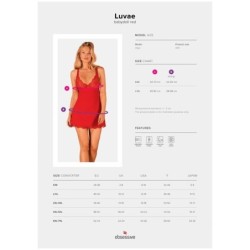 Luvae Babydoll & Tanga Crvena S/M