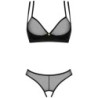 Nesari Ensemble Deux Pièces Entrejambe Ouvert Xs/S