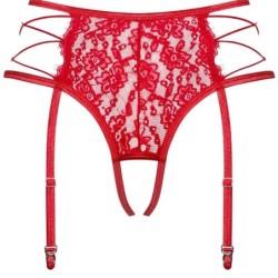 Rediosa Suspender Belt With Crotchless Design L/Xl