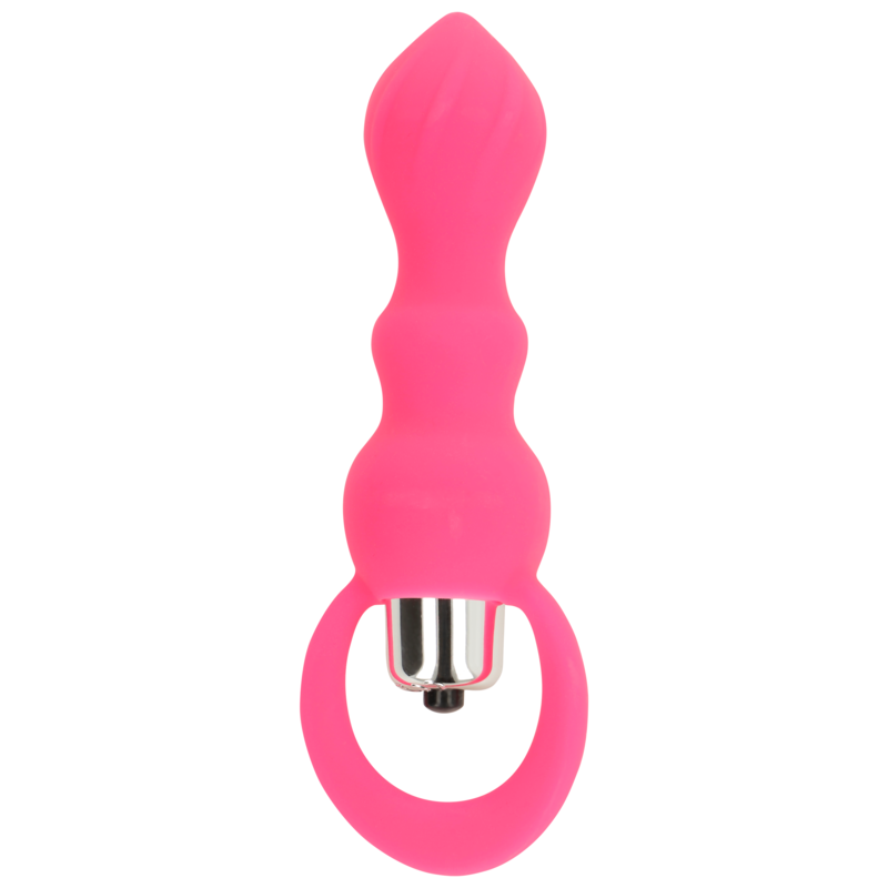 Analstimulator mit Vibration 9 cm Rosa