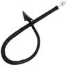 Duivelstaart Anale Plug Leer En Metaal 7 Cm
