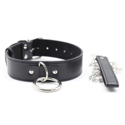 Onderdanigheid Halsband Met Riem