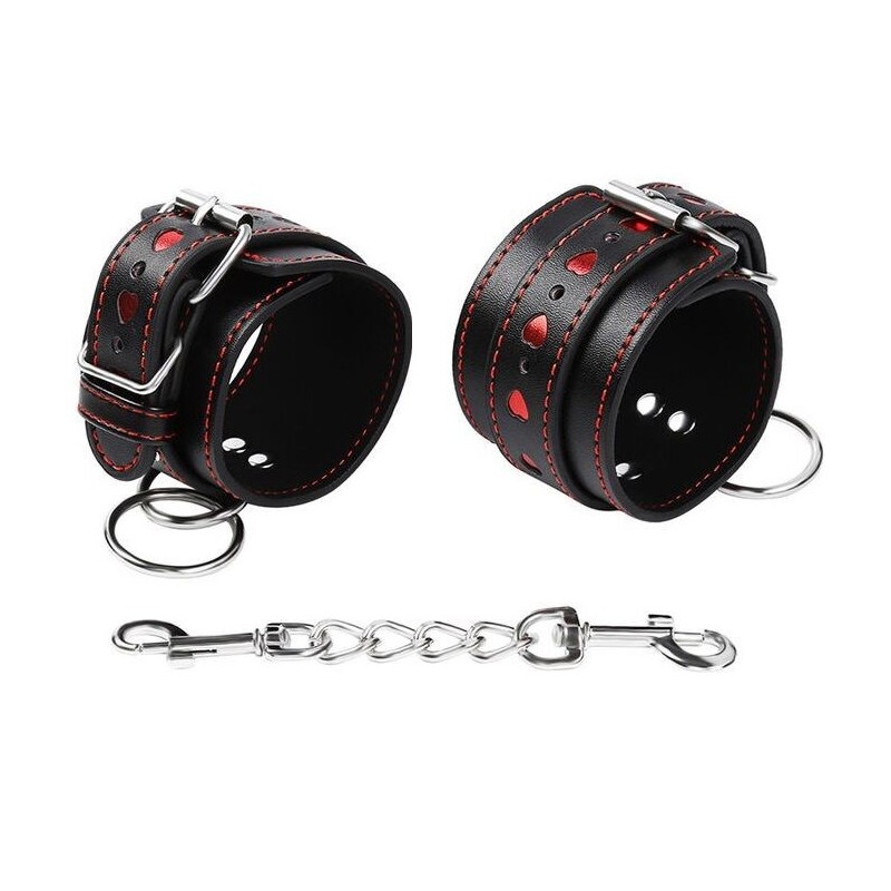 Белезници със сърцевидни инкрустации