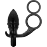 Plug Anal com Anel Duplo Preto