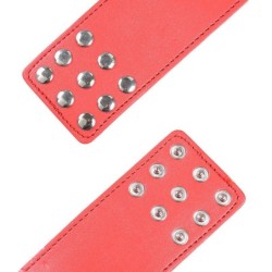 Rote Handschellen mit Schnappverschluss