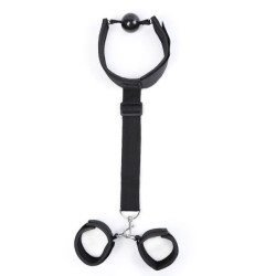 Fetish Mordaça Com Algemas Neoprene