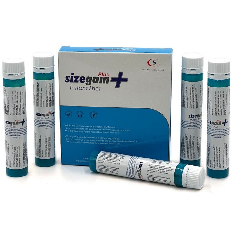 Sizegain Plus Instant Shot Vīriešu spēku uzlabojošs līdzeklis 5 vienības